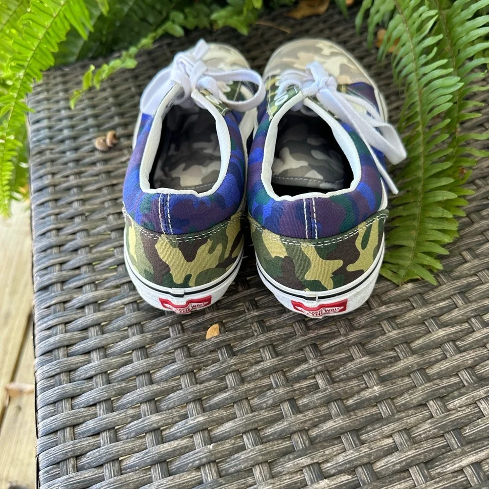 Vans Camouflage Sneakers - Blue, Green, Tan